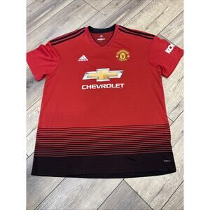 MANCHESTER UNITED 2018/2019 HOME FOOTBALL SHIRT JERSEY ADIDAS #8 MATA XL